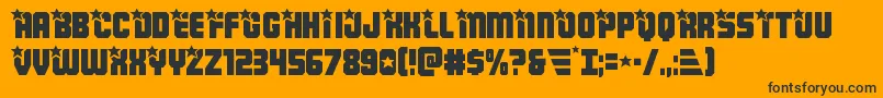 Armyrangers Font – Black Fonts on Orange Background