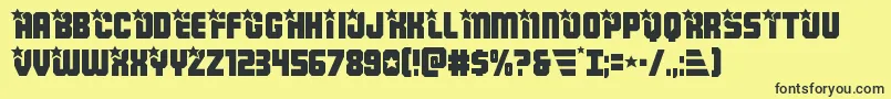 Armyrangers Font – Black Fonts on Yellow Background