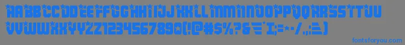 Armyrangers Font – Blue Fonts on Gray Background