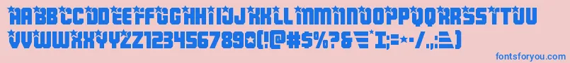Armyrangers Font – Blue Fonts on Pink Background