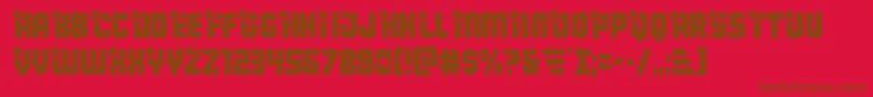 Armyrangers Font – Brown Fonts on Red Background