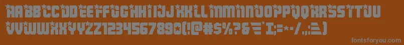 Armyrangers Font – Gray Fonts on Brown Background