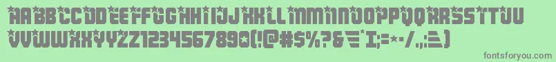Armyrangers Font – Gray Fonts on Green Background