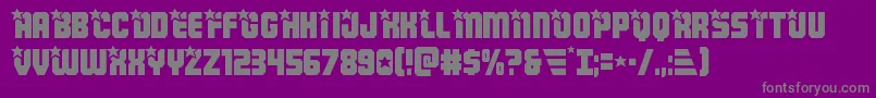 Armyrangers Font – Gray Fonts on Purple Background
