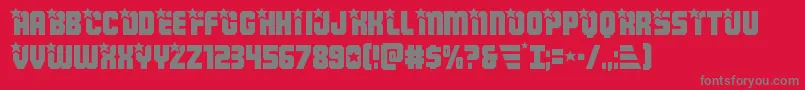 Armyrangers Font – Gray Fonts on Red Background