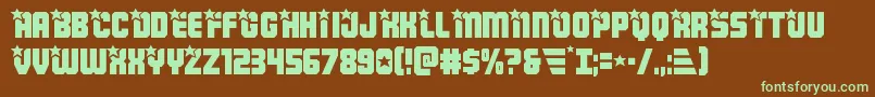 Armyrangers Font – Green Fonts on Brown Background