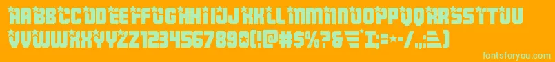 Armyrangers Font – Green Fonts on Orange Background