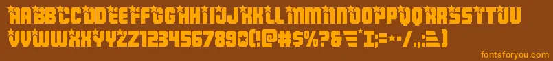 Armyrangers Font – Orange Fonts on Brown Background