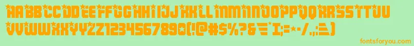 Armyrangers Font – Orange Fonts on Green Background