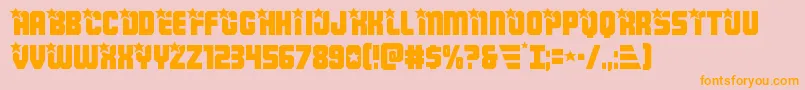 Armyrangers Font – Orange Fonts on Pink Background
