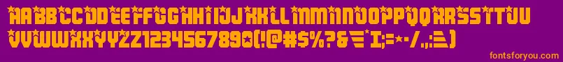 Armyrangers Font – Orange Fonts on Purple Background