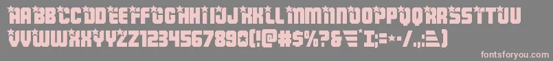 Armyrangers Font – Pink Fonts on Gray Background