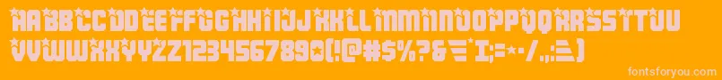 Armyrangers Font – Pink Fonts on Orange Background