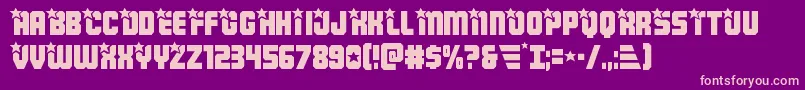 Armyrangers Font – Pink Fonts on Purple Background