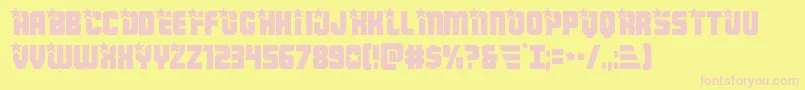 Armyrangers Font – Pink Fonts on Yellow Background