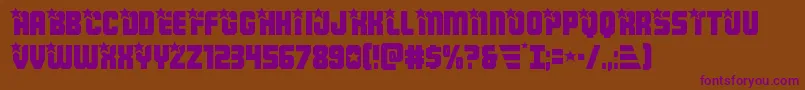 Armyrangers Font – Purple Fonts on Brown Background