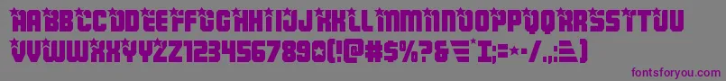 Armyrangers Font – Purple Fonts on Gray Background