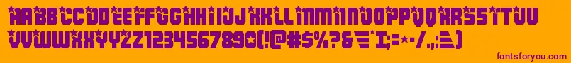 Armyrangers Font – Purple Fonts on Orange Background