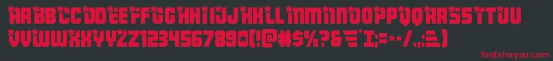 Armyrangers Font – Red Fonts on Black Background
