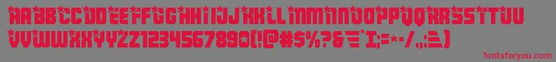 Armyrangers Font – Red Fonts on Gray Background