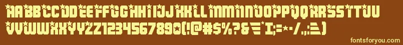 Armyrangers Font – Yellow Fonts on Brown Background