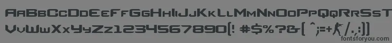 CounterStrikeRegular Font – Black Fonts on Gray Background