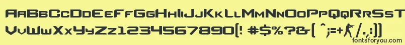 CounterStrikeRegular Font – Black Fonts on Yellow Background