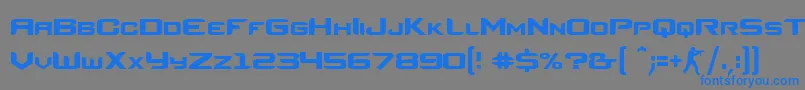 CounterStrikeRegular Font – Blue Fonts on Gray Background