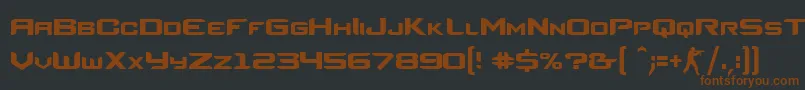 CounterStrikeRegular Font – Brown Fonts on Black Background