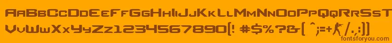 CounterStrikeRegular Font – Brown Fonts on Orange Background