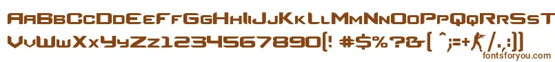 CounterStrikeRegular Font – Brown Fonts on White Background