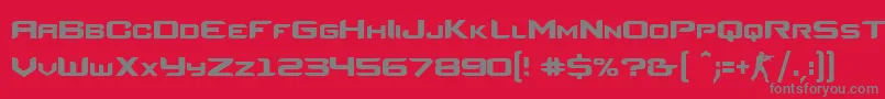 CounterStrikeRegular Font – Gray Fonts on Red Background