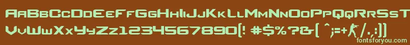 CounterStrikeRegular Font – Green Fonts on Brown Background