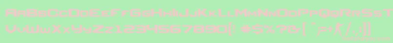 CounterStrikeRegular Font – Pink Fonts on Green Background