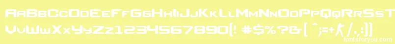 CounterStrikeRegular Font – White Fonts on Yellow Background