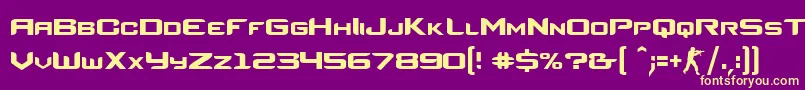 CounterStrikeRegular Font – Yellow Fonts on Purple Background