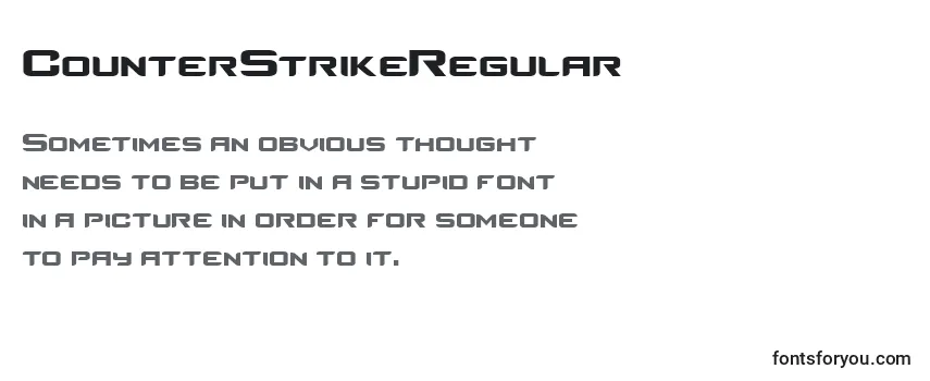 CounterStrikeRegular Font
