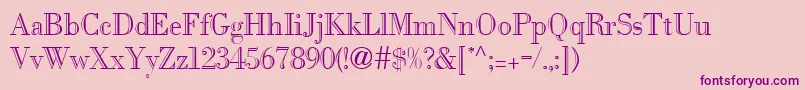 FifthaveRegular Font – Purple Fonts on Pink Background