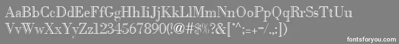 FifthaveRegular Font – White Fonts on Gray Background