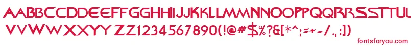 BajoranRegular Font – Red Fonts