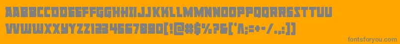 Libertylegioncond Font – Gray Fonts on Orange Background