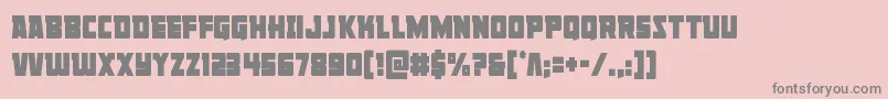 Libertylegioncond Font – Gray Fonts on Pink Background