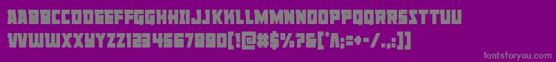 Libertylegioncond Font – Gray Fonts on Purple Background