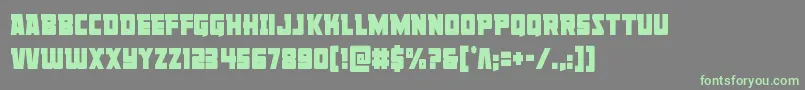 Libertylegioncond Font – Green Fonts on Gray Background
