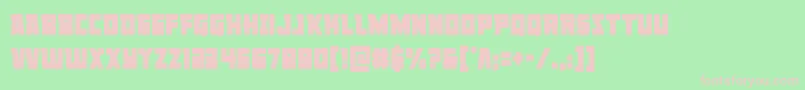 Libertylegioncond Font – Pink Fonts on Green Background