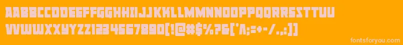 Libertylegioncond Font – Pink Fonts on Orange Background