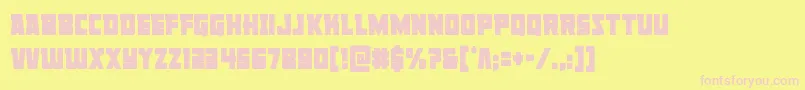 Libertylegioncond Font – Pink Fonts on Yellow Background