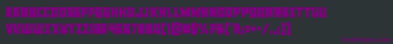 Libertylegioncond Font – Purple Fonts on Black Background