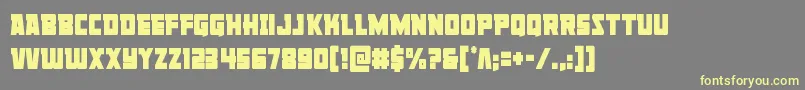 Libertylegioncond Font – Yellow Fonts on Gray Background