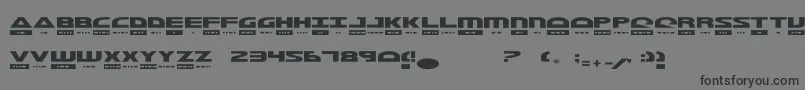フォントMorseKode – 黒い文字の灰色の背景